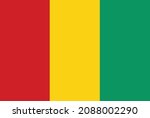 guinea flag on white background.... | Shutterstock .eps vector #2088002290