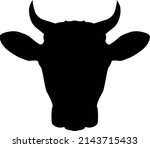 cow head icon on white... | Shutterstock .eps vector #2143715433