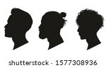 asian elegant silhouettes with... | Shutterstock .eps vector #1577308936