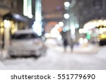 Night Street In The Snow Storm...