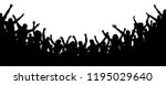 cheerful people crowd... | Shutterstock .eps vector #1195029640