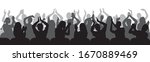 silhouettes of applauding... | Shutterstock .eps vector #1670889469