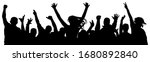 cheerful crowd of people... | Shutterstock .eps vector #1680892840
