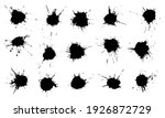 set of grunge blots  splats.... | Shutterstock .eps vector #1926872729