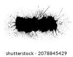 grunge banner with blobs and... | Shutterstock .eps vector #2078845429