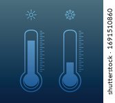 thermometer equipment showing... | Shutterstock .eps vector #1691510860