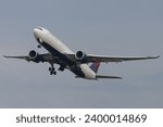 Small photo of London, Great Britain - September 27, 2023 - Delta Air Lines (DL | DAL) at London Heathrow Airport (EGLL|LHR) with an Airbus A330-941 A339 (N410DZ | 1990).
