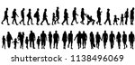 vector  isolated silhouette... | Shutterstock .eps vector #1138496069