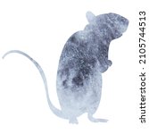 rat  mouse watercolor... | Shutterstock .eps vector #2105744513