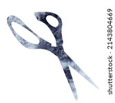 scissors watercolor silhouette  ...
