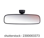 Image of interior rearview mirrors , car part isolated on white background