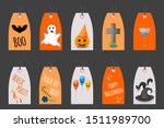 Set Of Halloween Tags For...