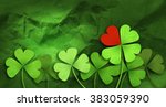Four Leaf Clover And Red Heart...