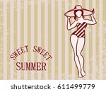 Sweet Summer Vintage Greeting...