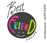 best friend forever illustration | Shutterstock . vector #469976399