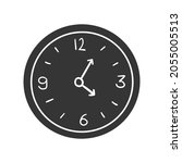 clock icon silhouette... | Shutterstock .eps vector #2055005513