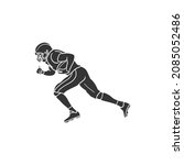 football player icon silhouette ... | Shutterstock .eps vector #2085052486