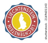 Liechtenstein Badge Map Vector...