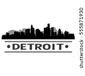 Black and White Cityscape and buildings in Detroit, Michigan image ...