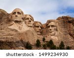 Close up of mount rushmore on a ...