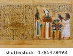 Egyptian Ancient Papyrus With...