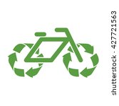 bicycle  ecology green icons... | Shutterstock .eps vector #427721563