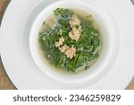 Small photo of Watercress Soup is a popular dish made with watercress, water, salt, pepper, and other spices. The dish has a refreshing, sweet and sour flavor and is very easy to eat.