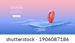 navigator 3d pin location... | Shutterstock .eps vector #1906087186