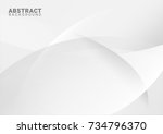 abstract white and grey... | Shutterstock .eps vector #734796370