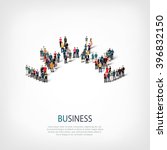 abstract business symbol people | Shutterstock .eps vector #396832150