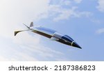 Hypersonic Jet Aircraft In Sky. ...