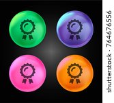 badge crystal ball design icon... | Shutterstock .eps vector #764676556
