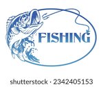 premium vector fishing logo...