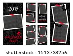 halloween insta banner with... | Shutterstock .eps vector #1513738256