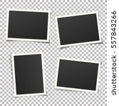 set of template photo frames... | Shutterstock .eps vector #557843266