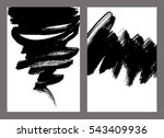 monochrome grunge black ink... | Shutterstock .eps vector #543409936
