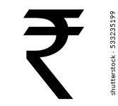indian rupee currency symbol ... | Shutterstock .eps vector #533235199