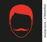 moustache icon | Shutterstock .eps vector #478969903
