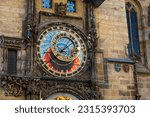Astronomical clock of the city of Prague located in the Old Town Square dating from 1410.