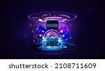online casino  banner with... | Shutterstock .eps vector #2108711609