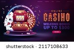 online casino  welcome bonus ... | Shutterstock .eps vector #2117108633