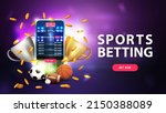 sports betting  purple banner... | Shutterstock .eps vector #2150388089