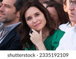 Small photo of Isabel Diaz Ayuso during an electoral campaign rally in Puente Rey 20 July 2023 in Madrid Spain.The PP has held this rally in the run-up to the next general election 23J