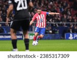 Small photo of Koke of Atletico Madrid during the UEFA Champions League match between Atletico Madrid v Celtic at the Metropolitano Stadium on Nov 7, 2023 in Madrid Spain