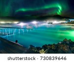 A wonderful vacation at Blue Lagoon in Iceland with Northern Lights.