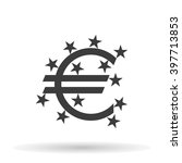 symbol euro currency icon with... | Shutterstock .eps vector #397713853