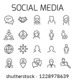 social media related vector... | Shutterstock .eps vector #1228978639