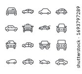 icon set of car. editable... | Shutterstock .eps vector #1693797289
