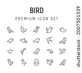 premium pack of bird line icons.... | Shutterstock .eps vector #2007501539