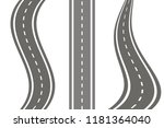 set road icon vector | Shutterstock .eps vector #1181364040